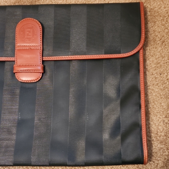 Fendi Large Vintage Portfolio Clutch Bag